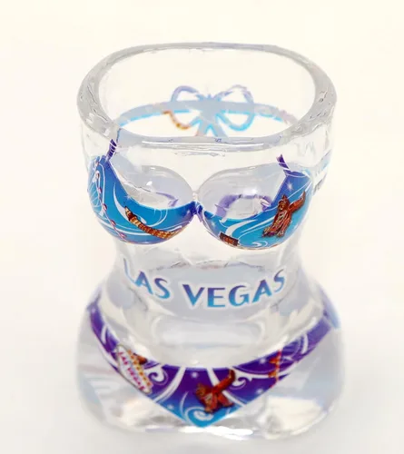 Miniatura 2 de Las Vegas Nevada Bikini Cuerpo Completo Azul Vaso de chupito 3D