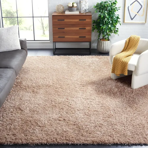 Miniatura 29 de SAFAVIEH Malibu Shag Collection - Alfombra decorativa, 3 x 5 pies, carbón, hecha a mano, sólida, 1.4 pulgadas de grosor, ideal para zonas de alto