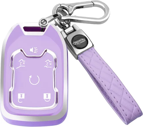 Miniatura 13 de XIYANG TRADE para funda de llavero GMC con llavero, funda de llave de TPU de protección completa compatible con GMC Chevy Silverado Suburban Tahoe