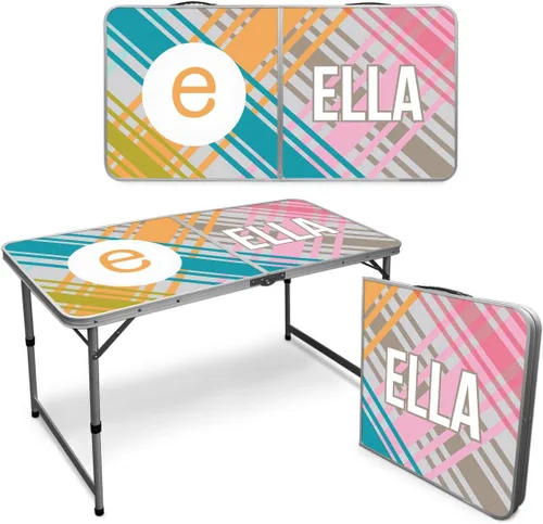 Miniatura 14 de Infusion Mesa plegable prémium personalizada de 4 pies para artes y actividades