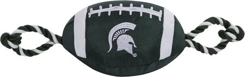 Miniatura 15 de NCAA Penn State Nittany Lions - Juguete de fútbol para perro, materiales de nailon de calidad resistente, cuerdas de tracción fuertes, chirriador