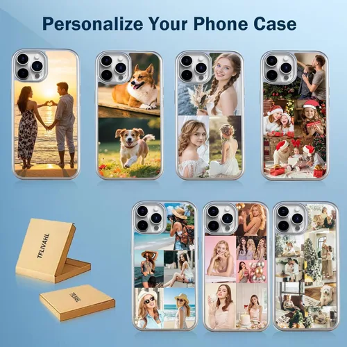 Miniatura 7 de Funda personalizada para iPhone 17, 16, 15, 14, 13, 12, 11 Pro/Max/Plus/XR, fundas personalizadas, diseña tu propia funda perfecta para fotos, 3