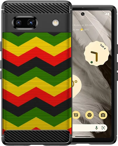 Miniatura 12 de CasesOnDeck Slim TPU Case Compatible with Google Pixel 7A (2023) / Pixel 7A Case [Flex Carbon] Cool Ultra Thin Slim Black TPU - Ouija Yes No