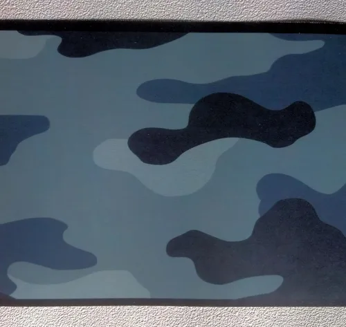 Miniatura 6 de Papel pintado camuflaje camuflaje pared frontera - azul