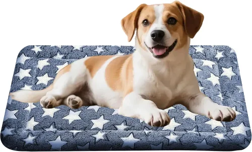 Miniatura 25 de Alfombrilla para Cama de Perro – Almohadilla de Perrera Suave y Cómoda para Jaula – Cama y Almohadilla Duradera para Perros y Gatos – Ideal para Gris