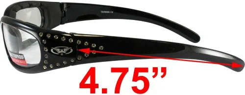 Miniatura 8 de Global Vision Marilyn 3 - Gafas de montar con diamantes de imitación fotocromáticos con oscurecimiento automático, protección UV400 ANSI Z87.1