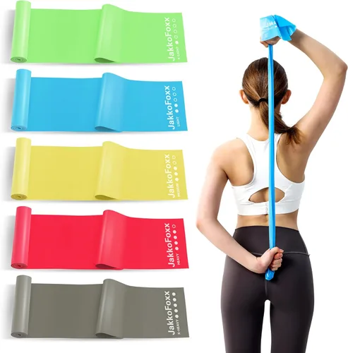 Miniatura 7 de 5 bandas de resistencia para entrenamiento, sin látex, bandas de terapia física, juego de bandas de ejercicio para estiramiento, adecuado