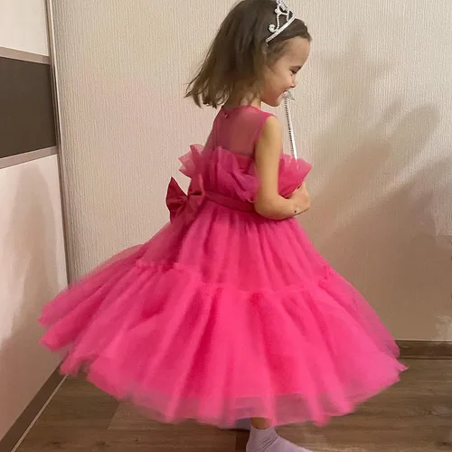 Miniatura 7 de HNXDYY Baby Girl Tulle Dress Baby Birthday Party Dress Tutu Dresses for Toddler Girls