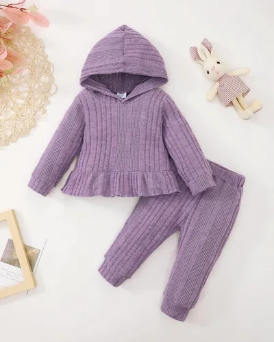 Miniatura 8 de Renotemy Conjunto de ropa para bebé recién nacida, para otoño e invierno, manga larga, pantalones, lindo conjunto de ropa para bebé niña