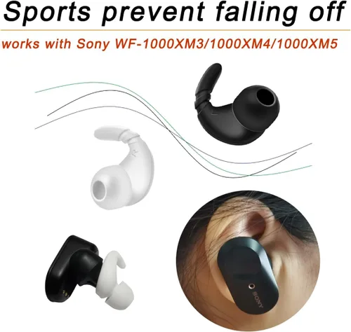 Miniatura 4 de Luckvan Puntas de oreja para Sony WF-1000XM4/WF-1000XM5 Auriculares de espuma viscoelástica de repuesto para Sony WF-1000XM3 WF-XB700 WF-SP800N WF