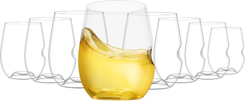 Miniatura 11 de GOVINO Copas de vino de plástico irrompibles – Cristalería Tritan irrompibles sin tallo, tazas elegantes que parecen vidrio, 12 onzas, juego de 2