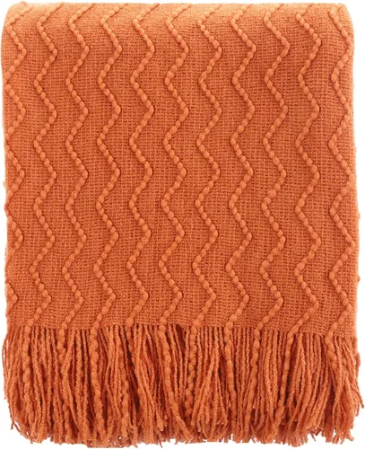 Miniatura 19 de BATTILO HOME Manta amarilla para sofá, manta dorada suave con textura, manta decorativa de punto mostaza para sofá, cama y sala de estar, 50 x 60