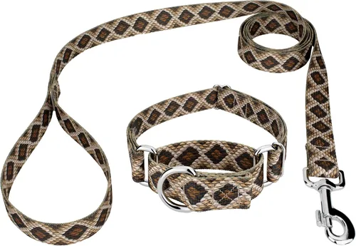 Miniatura 7 de Country Brook Petz - Collar y correa de perro martingala a rayas de tigre de Bengala, colección de estampados de animales con diseños salvajes
