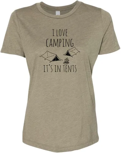 Miniatura 17 de Cute Women's Screen Printed Crew Neck Tee, Shirts With Sayings, Dusty Blue or Olive