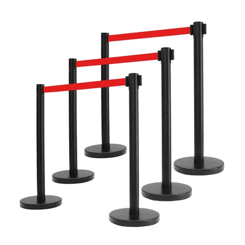 Miniatura 35 de VIP Crowd Control - Juego de barreras de seguridad con cinturones retráctiles, 91 cm de altura, cinturón de 198 cm y soporte de pared Cinturón