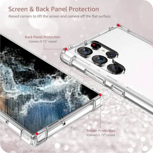 Miniatura 4 de Para Samsung Galaxy S22 5G Ultra Funda De Absorción De Golpes Flexible TPU Caucho Protector De Teléfono Celular Para Samsung Galaxy S22 5G Ultra