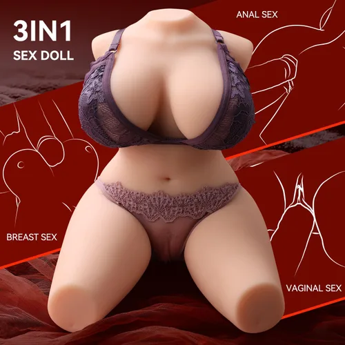 Miniatura 5 de Muñeca sexual femenina realista de 11 libras para hombres, juguetes para adultos para hombres con pechos enormes suaves y trasero regordete
