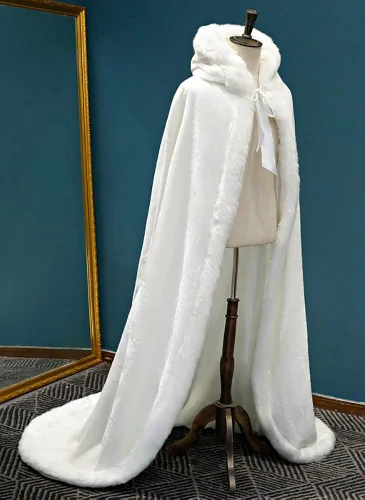 Miniatura 4 de EllieHouse PF12 - Capa de boda con capucha para mujer