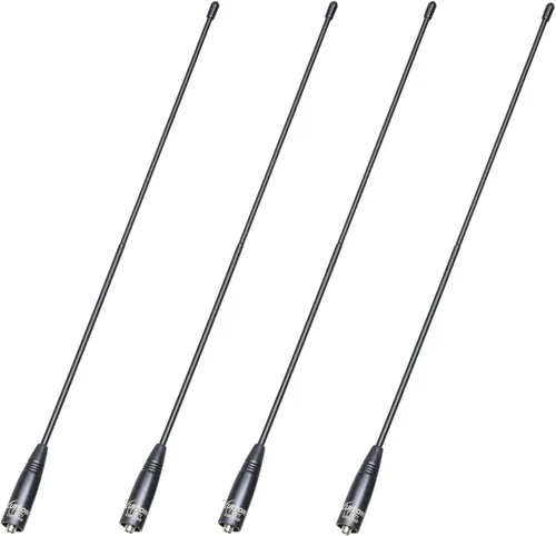 Miniatura 7 de Antena de radio para BaoFeng UV-5R/888S Antena Walkie Talkie de largo alcance 15.6 pulgadas Whip VHF/UHF (144/430Mhz) Antena SMA-Hembra (1 paquete)