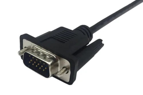 Miniatura 8 de CERRXIAN 1 pie VGA SVGA 15 Pin HD15 macho a macho adaptador de video Monitor Cable para PC portátil TV Porjector (mm)