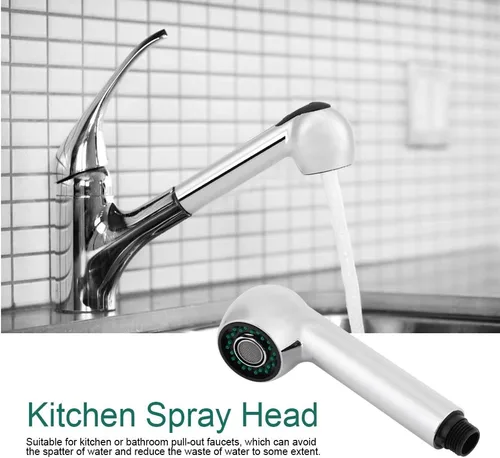 Miniatura 2 de Reemplazo de cabezal de pulverizador, boquilla de grifo extraíble para ducha alta, rociador para fregadero de cocina, grifo desplegable G1/2 boquilla