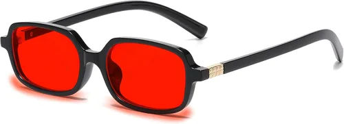 Miniatura 11 de Breaksun Gafas Retro Rectangulares para Mujeres y Hombres, Gafas Pequeñas Cuadradas con Bloqueo de Luz Azul, Anteojos Vintage
