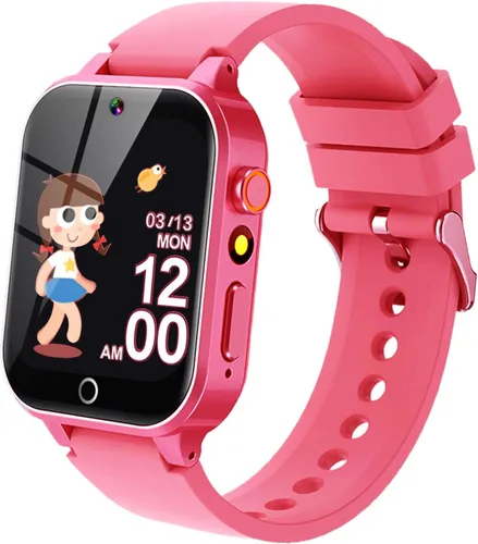 Miniatura 9 de Vakzovy Reloj Inteligente para Niños Varones con 26 Juegos de Rompecabezas Pantalla Táctil HD Cámara Podómetro Reproductor de Música Linterna