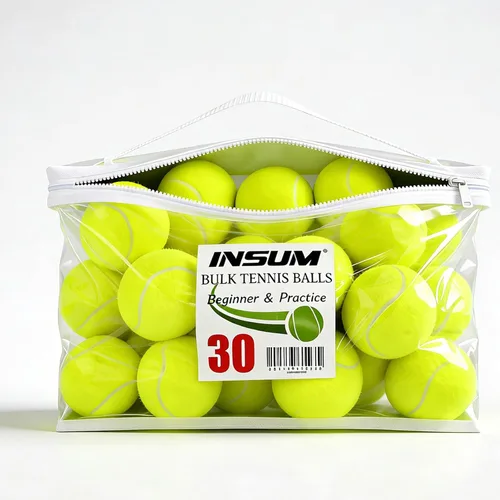 Miniatura 12 de INSUM Bulk Tennis Balls for Beginner – 20/30/60/120 Pack High Elasticity Practice Tennis Balls with Mesh Bags, Portable for Pet Dog Outdoor Playing