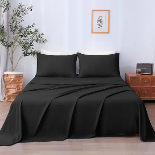 Miniatura 46 de LONAVA Juego de sábanas tamaño King de 6 piezas - Juego de sábanas de lujo hotelero sin arrugas de microfibra, certificado Oeko-TEX, transpirable