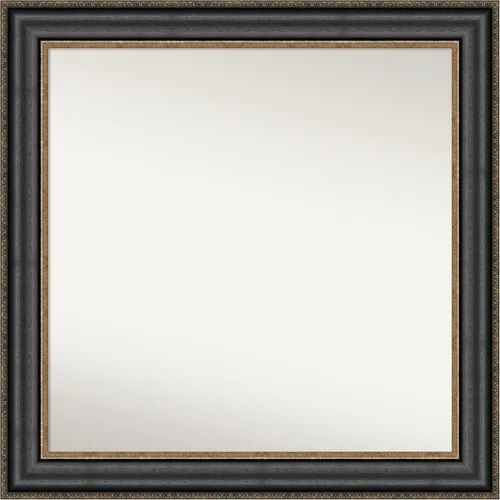 Miniatura 194 de Amanti Art Espejo personalizado, espejo de baño negro puente, espejo de pared o espejo de tocador de baño sobre el fregadero (26 x 26 pulgadas)