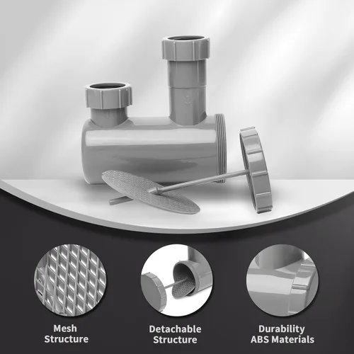 Miniatura 2 de MoyRetty Trampa universal para lavabo de champú y fregadero, se adapta a tubos de drenaje estándar de entrada y salida de 1-1/2 pulgadas