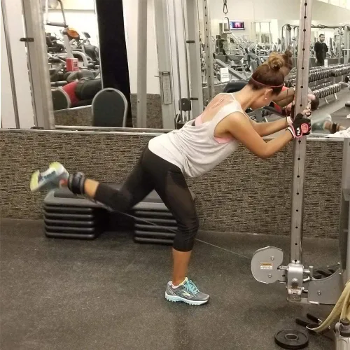 Miniatura 2 de Correas de tobillo para contraataques de máquina de cable, entrenamientos de glúteos, ejercicios de parte inferior del cuerpo, extensiones