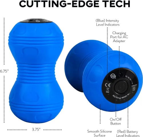 Miniatura 4 de Rolling With It Bola de masaje vibratoria de maní – Terapia de punto de activación de tejido profundo, liberación miofascial – de mano, inalámbrica