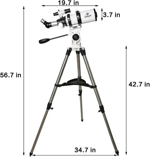 Miniatura 7 de Gskyer Telescopio, telescopios para adultos, telescopio refractor astronómico AZ de 80 mm para niños, astronomía para adultos, alcance de tecnología