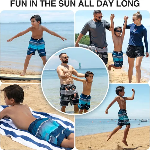 Miniatura 40 de Kanu Surf Traje de baño Yolo de secado rápido UPF 50+ para niños