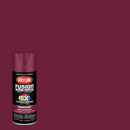 Miniatura 2 de Krylon Fusion - Pintura en aerosol adhesiva todo en uno para uso en interiores y exteriores, 12 onzas, borgoña