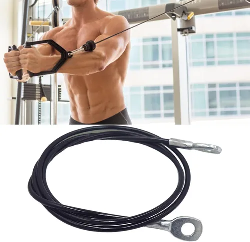 Miniatura 5 de Fitness Gym Replacement Cable Heavy Type Steel Wire Rope Pulley Cable for Fitness Enthusiasts and Trainers