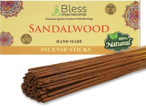 Miniatura 48 de Bless International varillas de incienso 100 % natural hechas a mano, sumergidas a mano, el mejor aroma Incienso y mirra