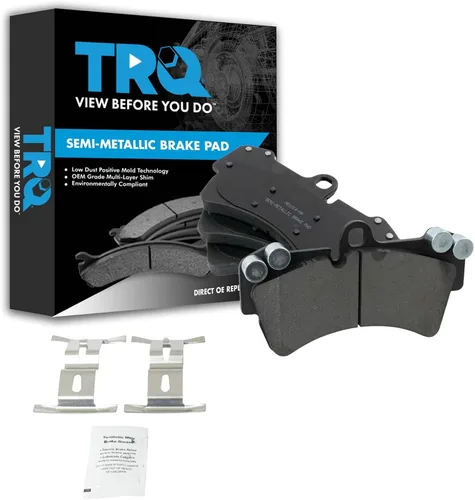 Miniatura 58 de TRQ Pastillas de freno delanteras semi metálicas compatibles con Ford Expedition 2018-2021 F-150 2018-2020 Lincoln Navigator 2018-2022