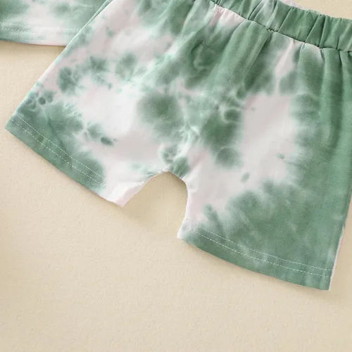 Miniatura 6 de Conjunto de 2 piezas de camiseta de manga corta y pantalones cortos para niños pequeños