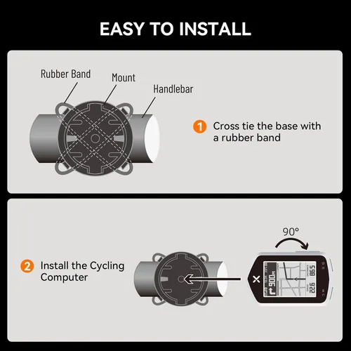 Miniatura 7 de XOSS NAV Plus - Computadora de bicicleta GPS con Bluetooth, 2.4 pulgadas Ant+ Bike Computadora inalámbrica con batería de 33 horas de duración, IPX7