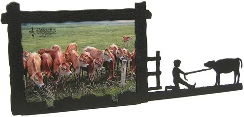Miniatura 32 de Innovative Fabricators, Inc. American Steel Farm & Ranch - Marco de fotos, tractor de tracción en las cuatro ruedas, paisaje de 5 x 7, fabricado