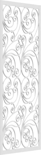 Miniatura 76 de 9 3/8"W x 24 3/8"H x 1/4"T Marilla Decorativos Paneles de Pared de Madera Calado, Abedul