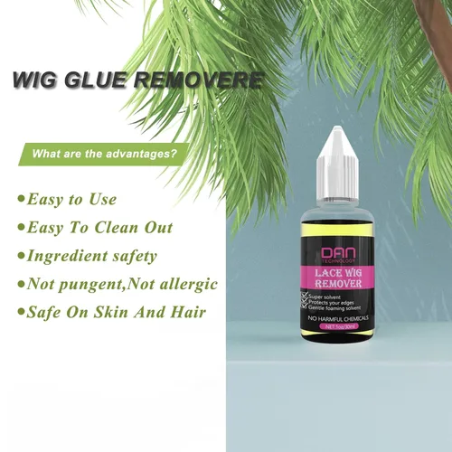 Miniatura 3 de DAN Technology Kit de pegamento y removedor de peluca de encaje, adhesivo impermeable para el cabello