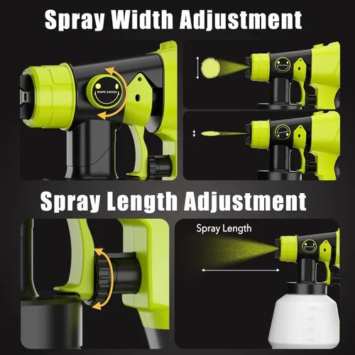 Miniatura 6 de Pulverizador de pintura para batería Ryobi One+ de 18V con contenedor grande de 1000ML, cobertura uniforme, sin obstrucciones, pistola pulverizadora