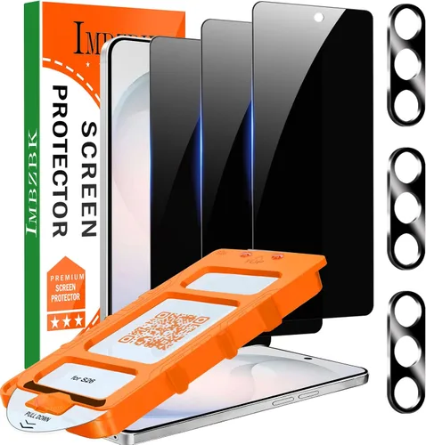 Miniatura 10 de IMBZBK [Eliminación automática de polvo] Paquete de 3 protectores de pantalla para iPhone 13 [6.1 pulgadas], película compatible con fundas, vidrio