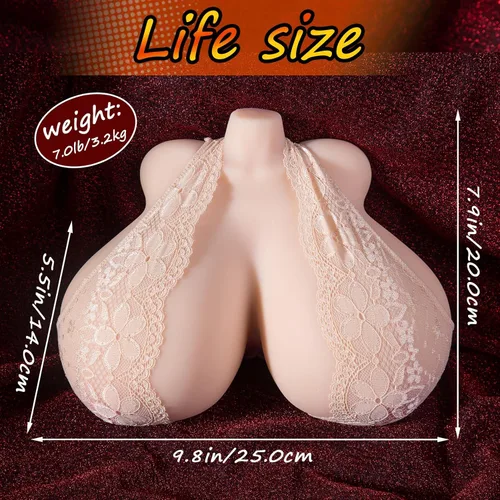 Miniatura 5 de Muñeca sexual de tetas grandes de 7 libras para hombres, torso de muñeca sexual realista con pechos, masturbador masculino, juguete sexual
