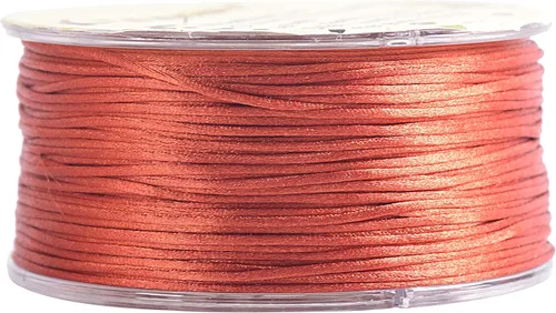 Miniatura 65 de KONMAY 80 Yardas 1.0mm Cordón Rattail de Nylon Satén Seda Trim Hilo para Cuentas para Nudos Chinos, Kumihimo, Trabajo con Cuentas, Macramé, 2-Azul