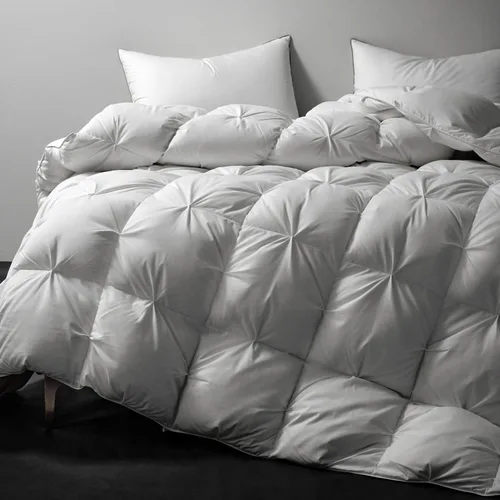 Miniatura 21 de Royoliving Relleno de Edredón de Plumas y Plumón Premium Consolador Tamaño King Gris Carbón Todas las Estaciones Calidez Media Invierno Gris Funda