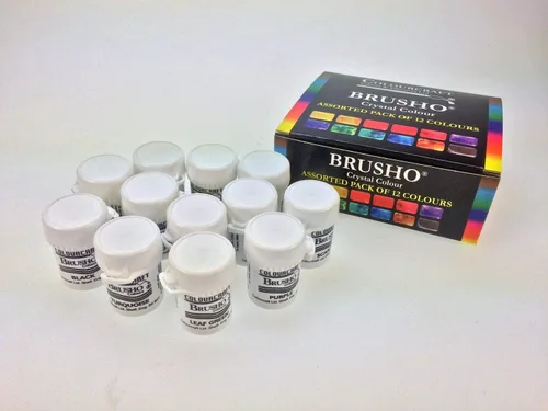 Miniatura 2 de Brusho by Colourcraft Juego de 12 colores de cristal Brusho, 0.5 onzas (paquete de 12)